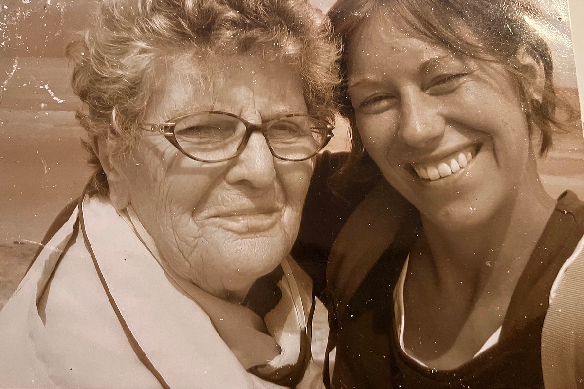 Sommergruss - mit Oma am Meer