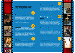 «Voller Leben» Filmreihe 2023-2024 Bern